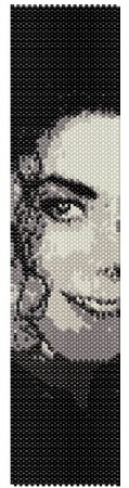 Схема вышивки бисером брслетов Майкл Джексон в фото