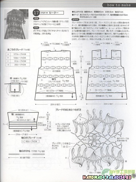 Вязание на вилке. Японский журнал со схемами в фото