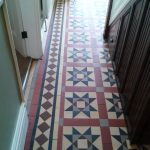 Victorian tiled Hallway after repair and cleaning in Telford 132649