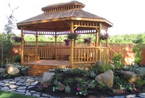 Беседки в садовом дизайне: маленький домик для отдыха на даче (35 фото) в фото