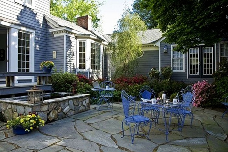 Дизайн двора загородного частого дома — идеи для садового участка (41 фото) в фото