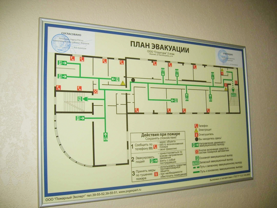 План эвакуации фото